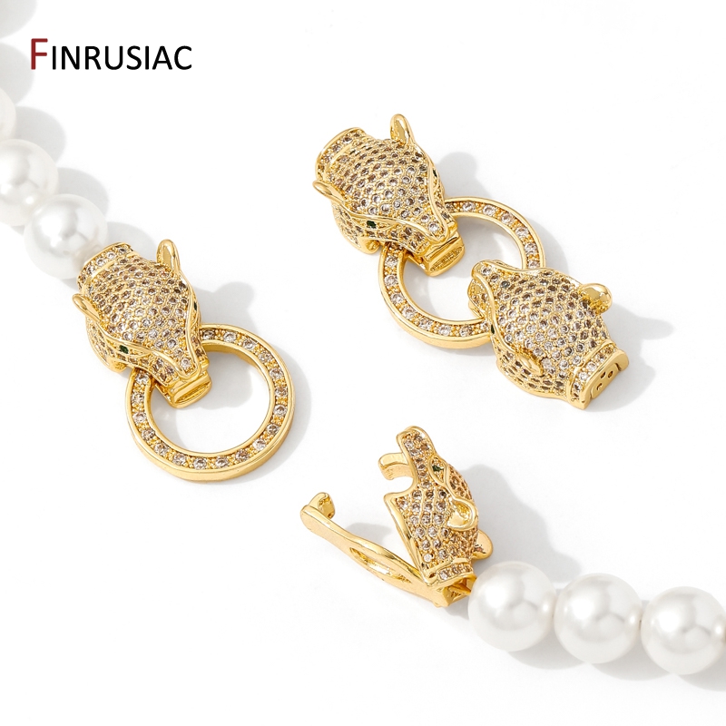 Pearl Necklace - Fermoirs en laiton plaqué or 18