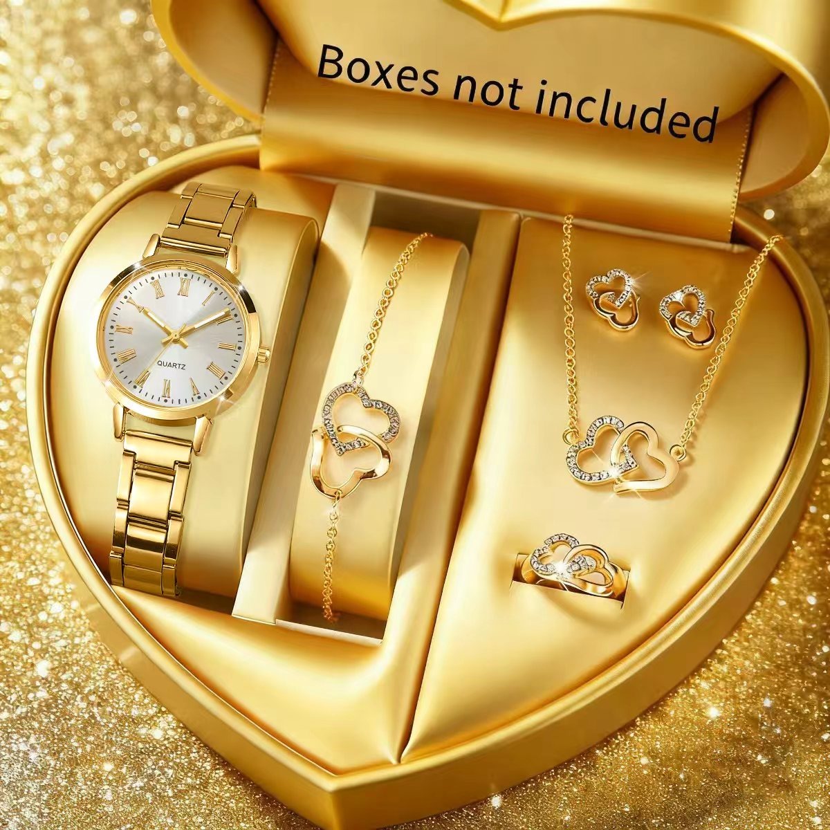 Jewelry Box Organizer Watches - Montre à Quartz pour femmes, 6