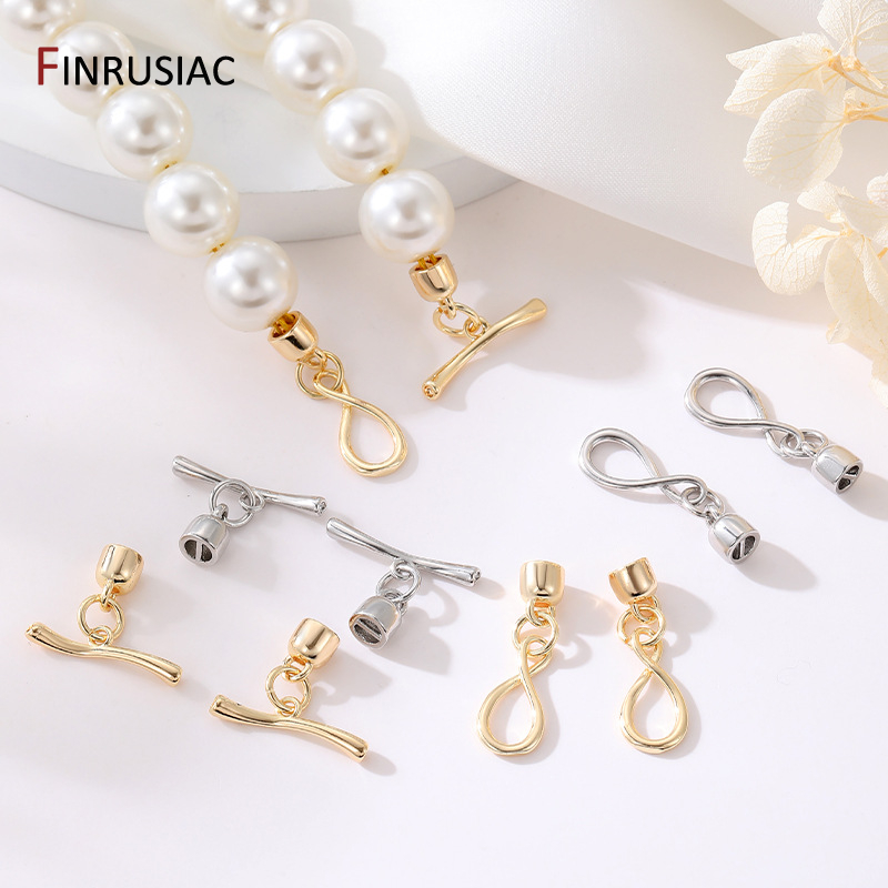 Pearl Necklace - Fermoirs à bascule OT symbole infini
