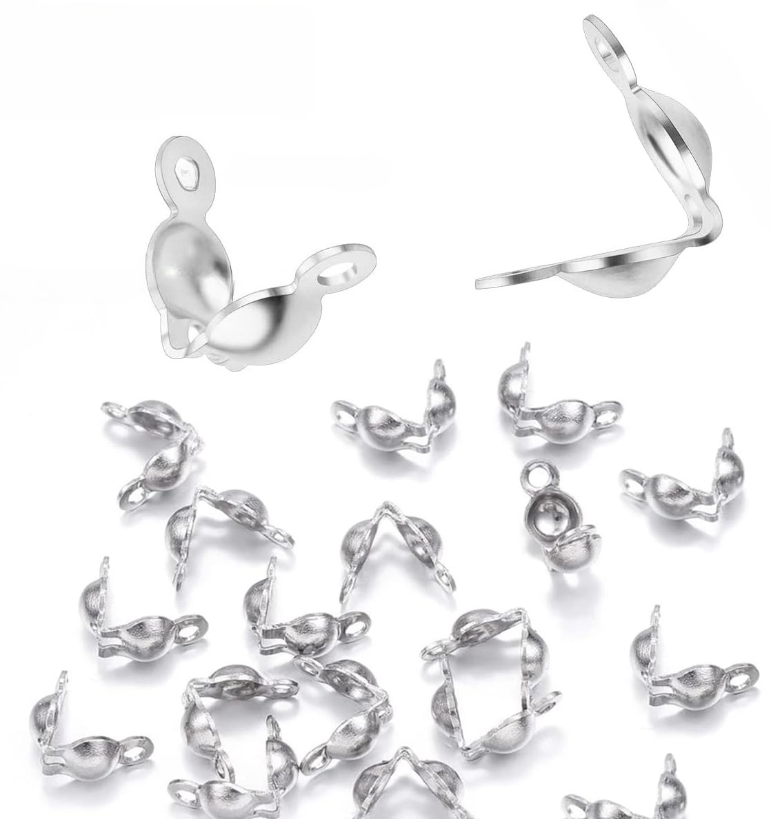 Pearl Necklace - Embouts Coquille en Argent 925 pour