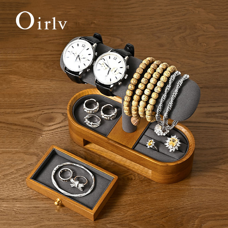 Jewelry Box With Watches - Oirlv organisateur de montre en bois