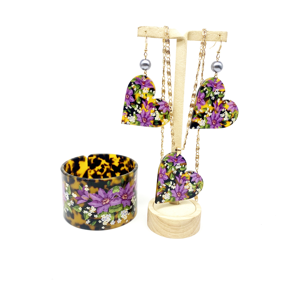 Pacific Jewelry & Watches Los Angeles - Ensemble de bijoux en résine acrylique