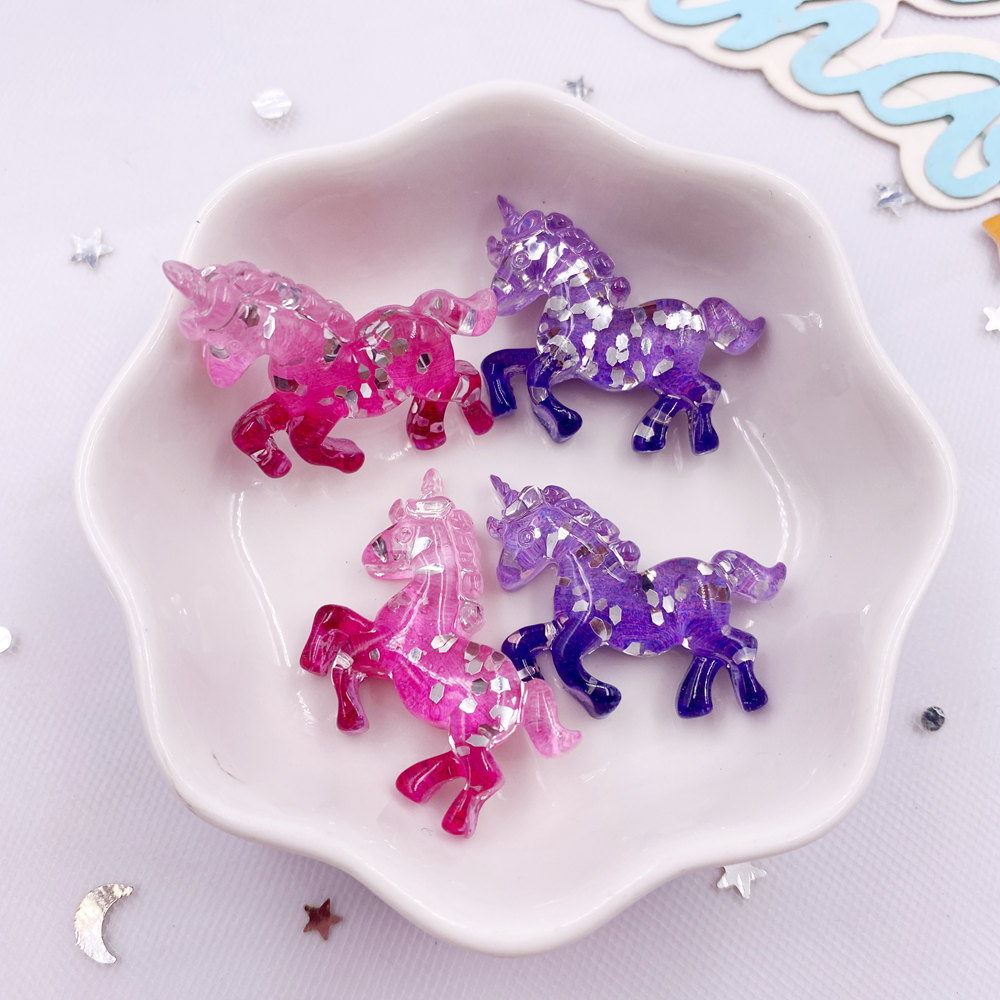 Paradise Jewelry & Watches Llc Miami Photos - 6 pièces résine colorée paillettes 3D