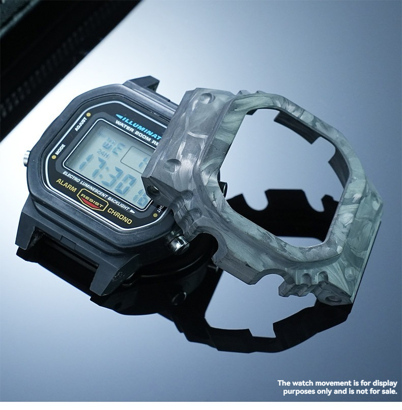 Casio Watch G-Shock Dw-5600 - Boîtier de montre modifié en fibre