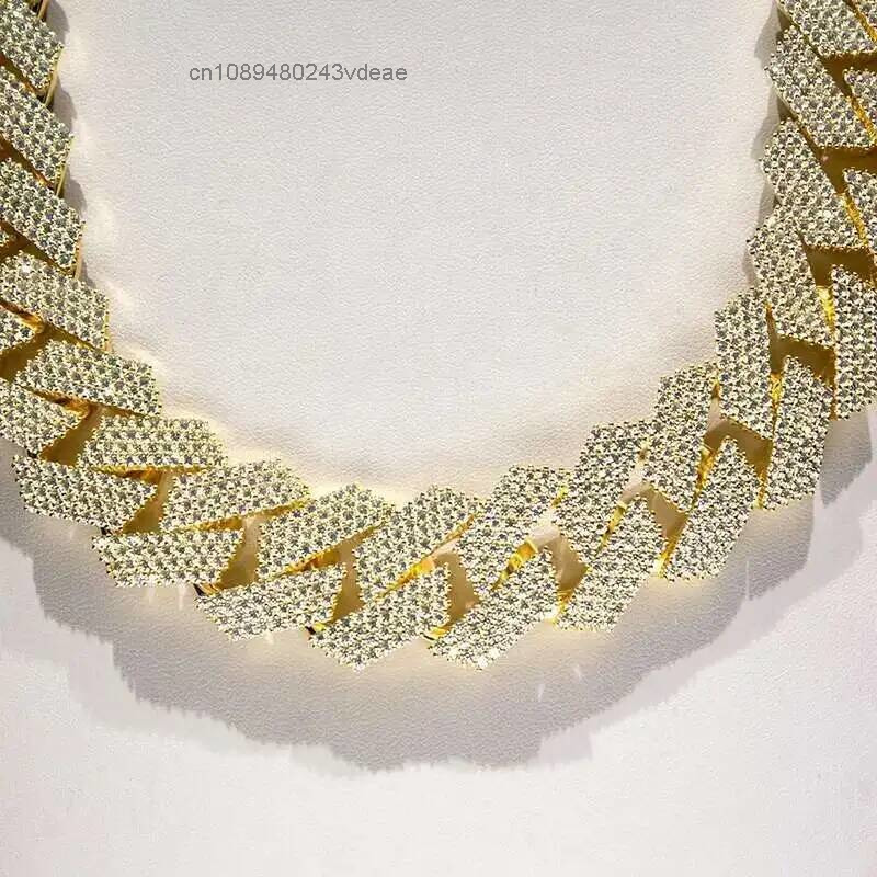 Hip Hop Chain Necklace - Collier chaîne cubaine personnalisé en argent