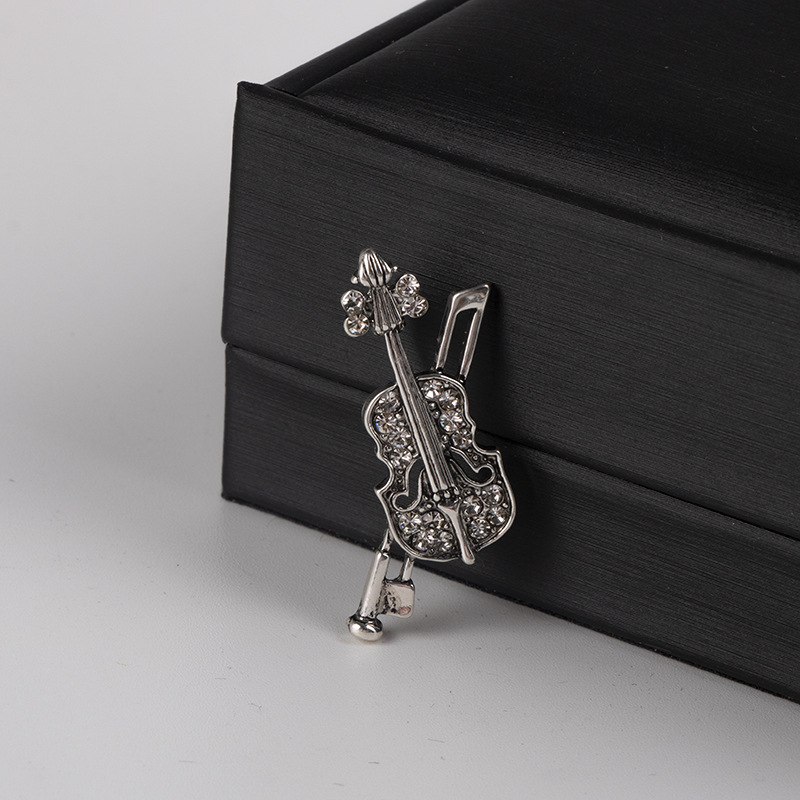 Broche de violon en cristal, b - Vintage Brooch Pin avis et prix