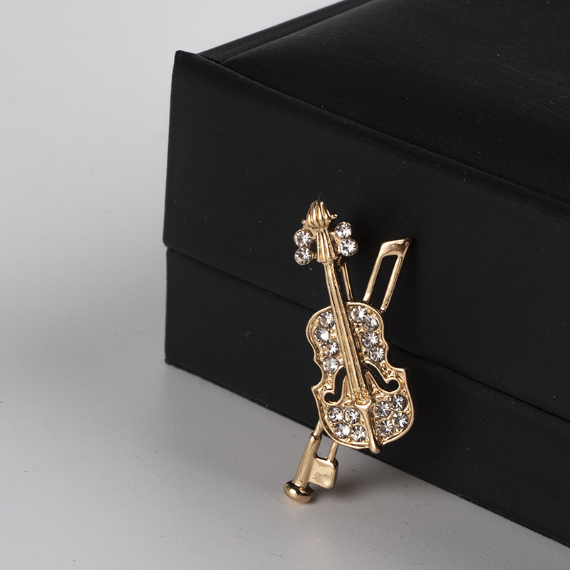 Broche de violon en cristal, b - Vintage Brooch Pin avis et prix