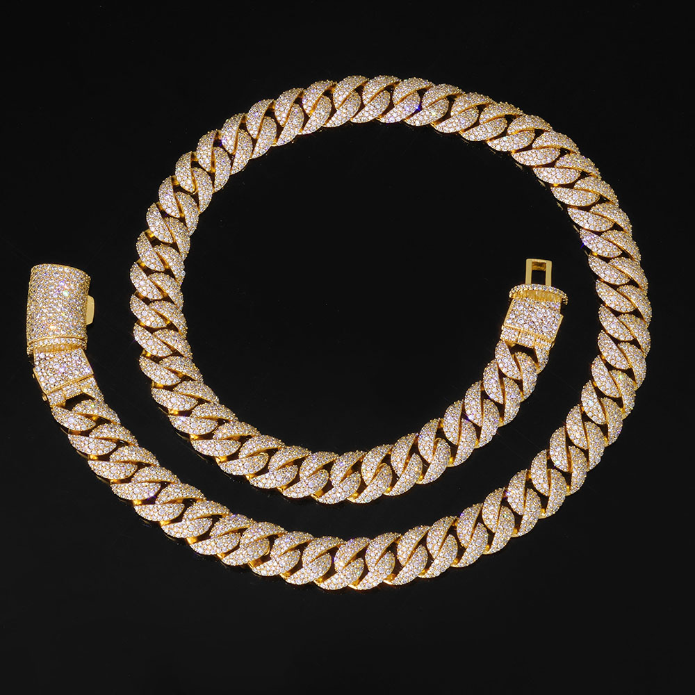 Collier cubain 3 rangs de 14 m - Hip Hop Chain Necklace avis et prix