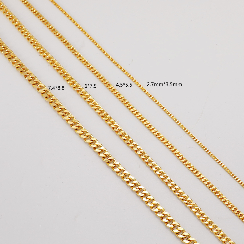 WT-BC202 Européen Hip-hop 18K  - Hip Hop Chain Necklace avis et prix