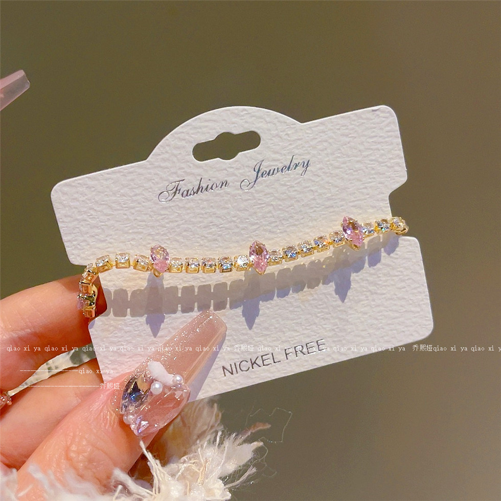 Bracelets en Zircon rose entiè - Best Jewelry Watches avis et prix