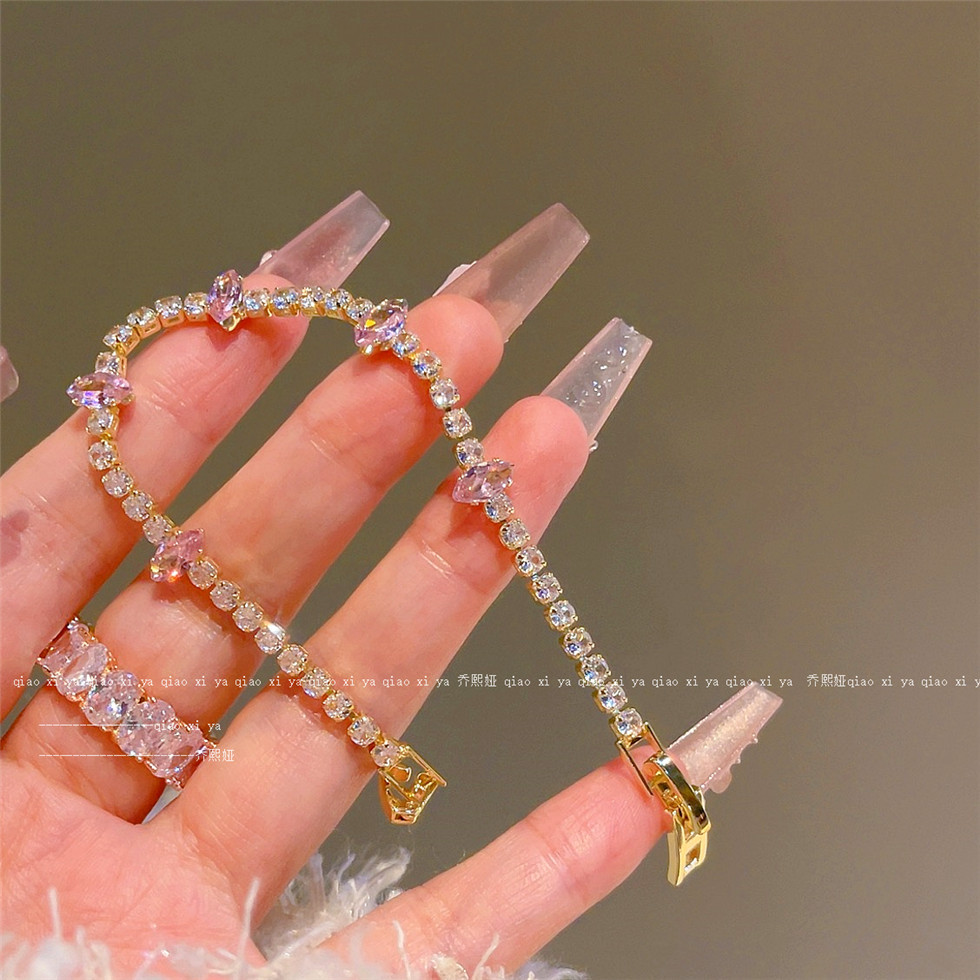 Bracelets en Zircon rose entiè - Best Jewelry Watches avis et prix