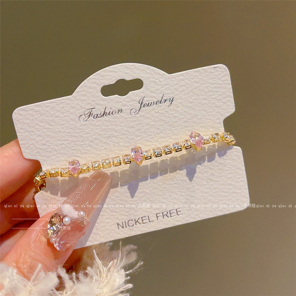Bracelets en Zircon rose entiè - Best Jewelry Watches avis et prix