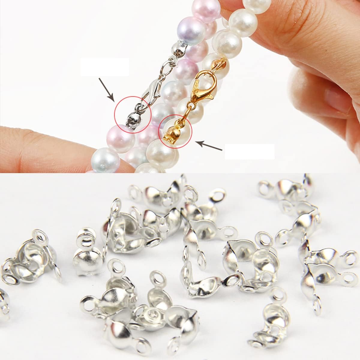 Embouts Coquille en Argent 925 - Pearl Necklace avis et prix