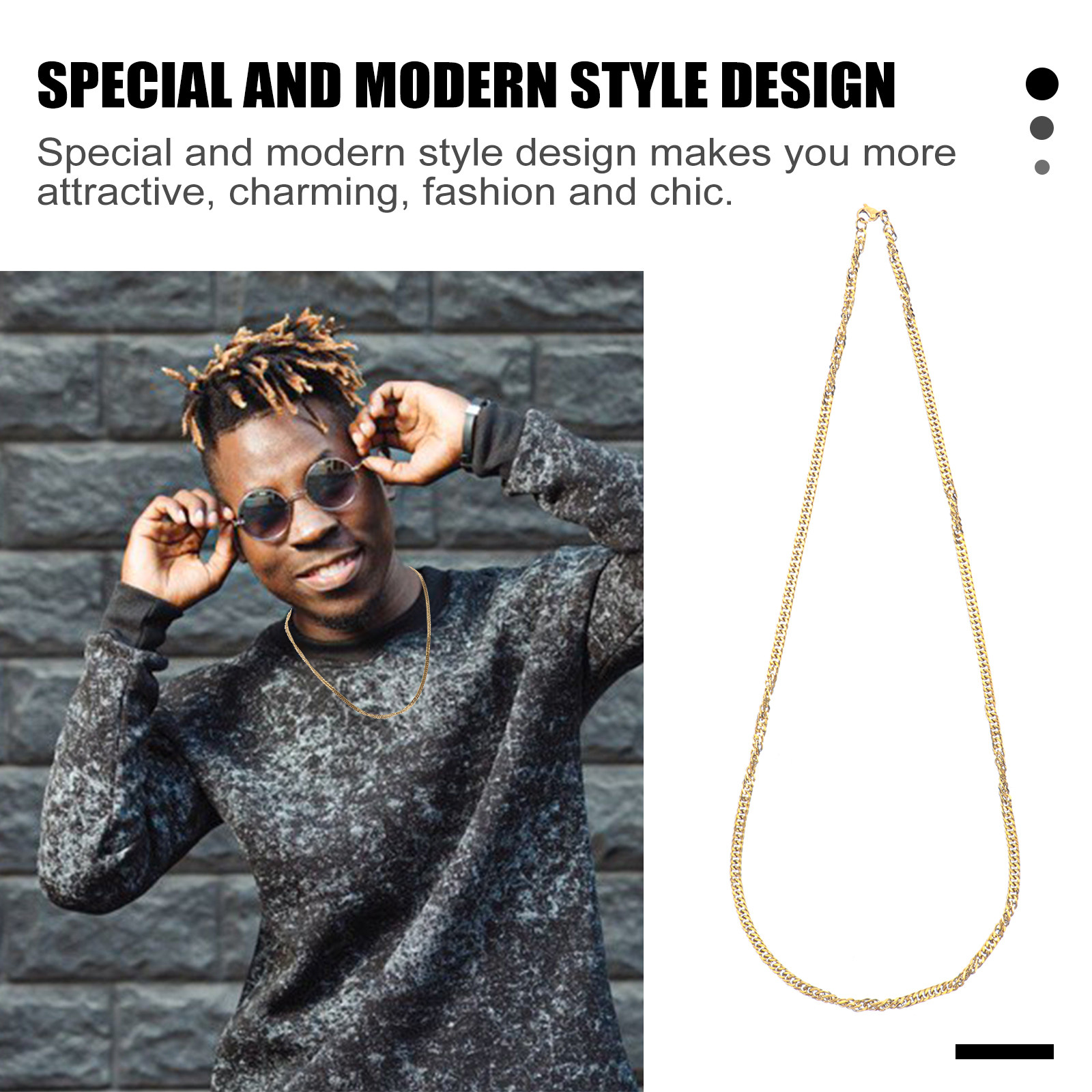 1 pièce Collier ras-de-cou en  - Hip Hop Chain Necklace avis et prix