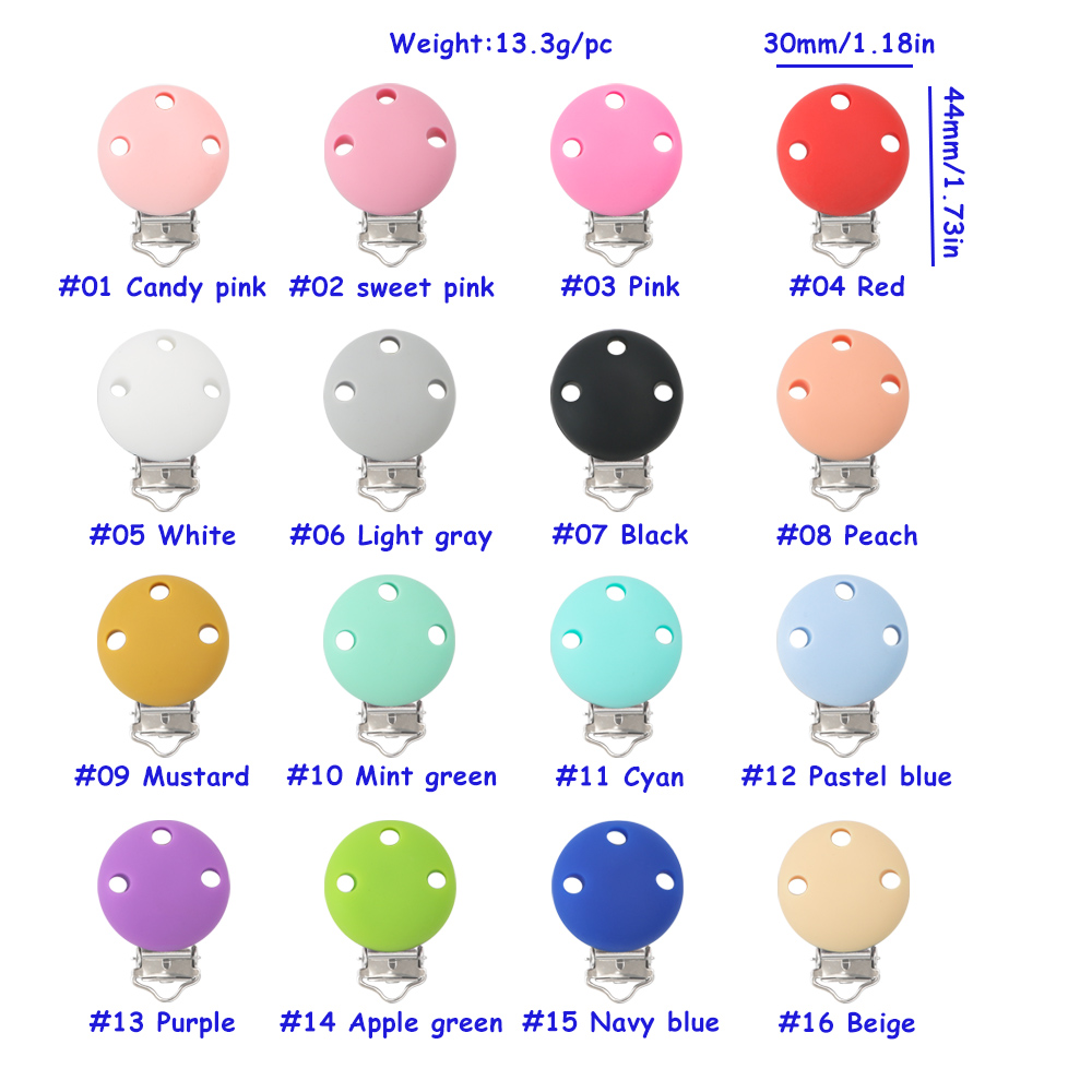 Clips en silicone de forme ron - Pacific Jewelry & Watches Los Angeles avis et prix