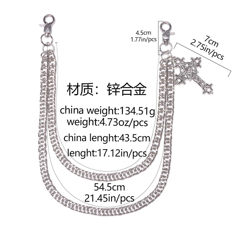 Chaîne de pantalon en métal Pu - Hip Hop Chain Necklace avis et prix