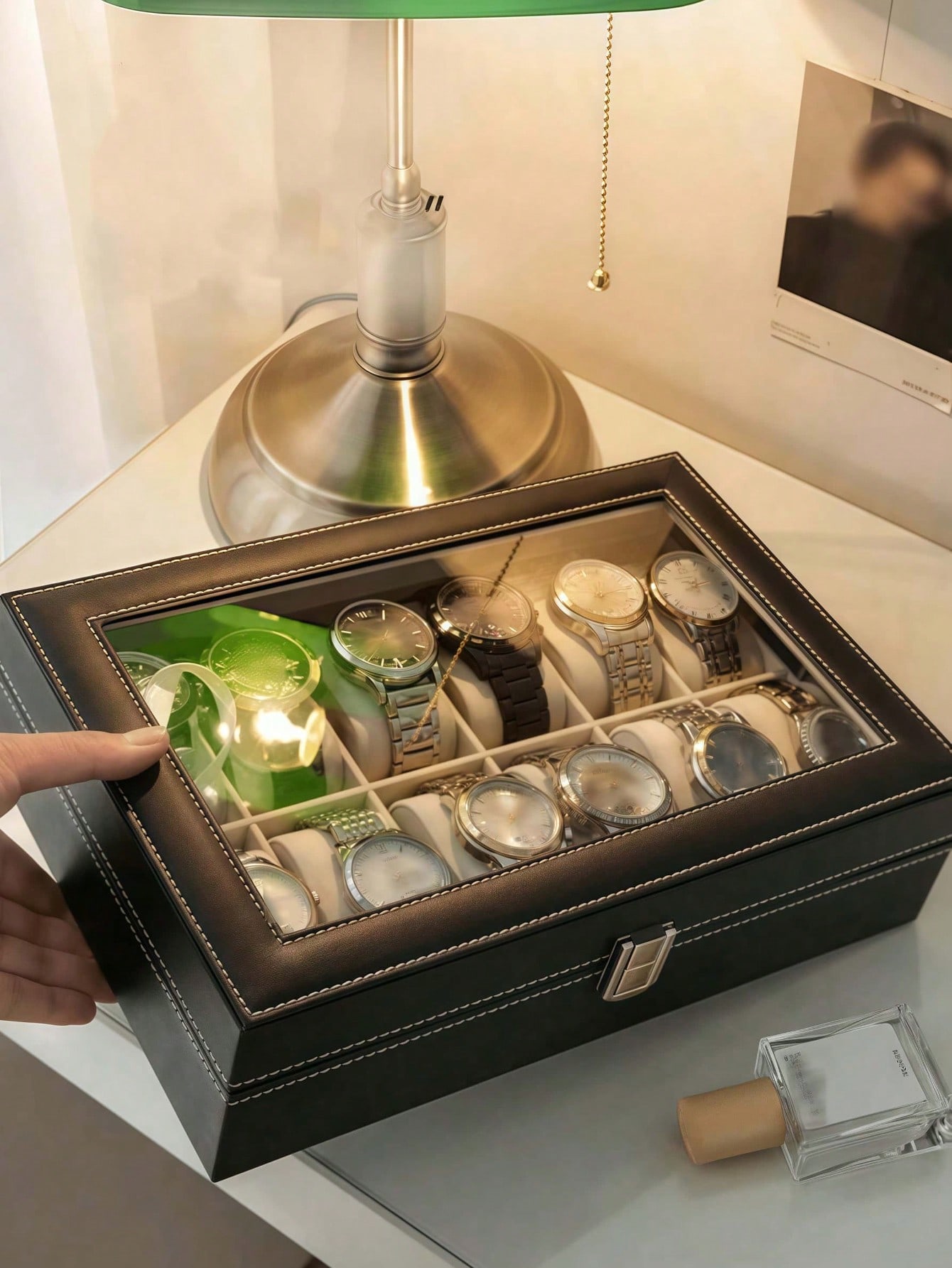 Boîte à montres en cuir avec s - Jewelry Box With Watches avis et prix