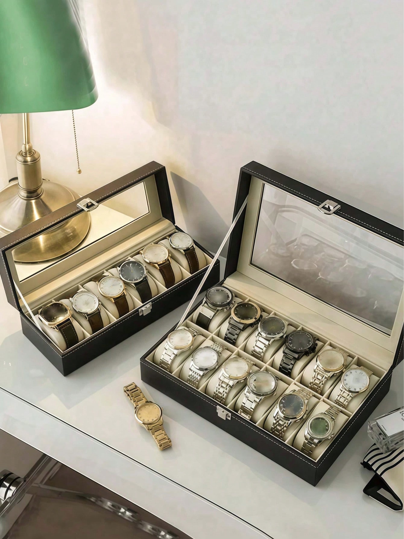 Boîte à montres en cuir avec s - Jewelry Box With Watches avis et prix