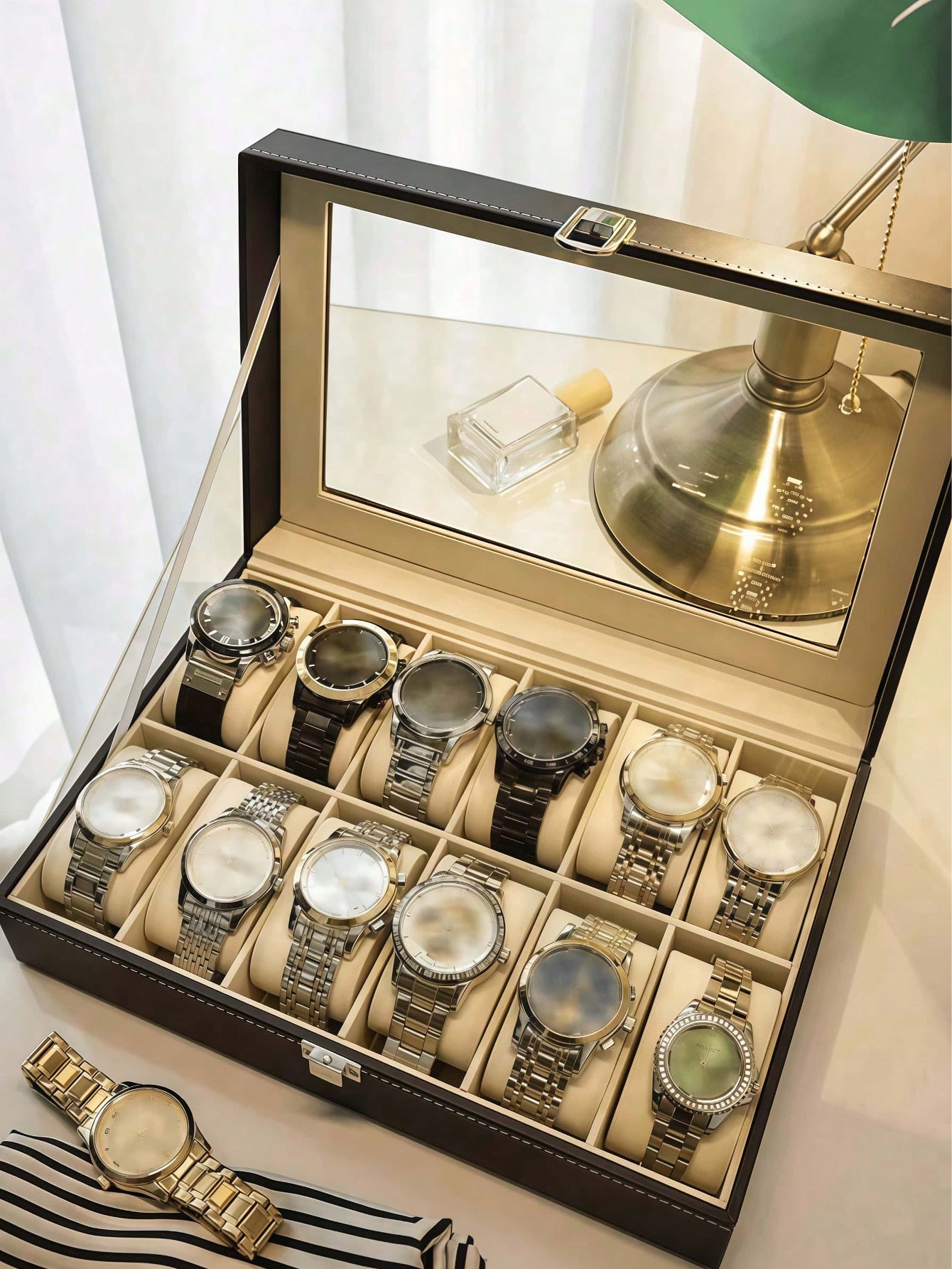 Boîte à montres en cuir avec s - Jewelry Box With Watches avis et prix