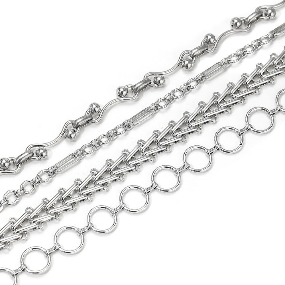 Chaînes combinées robustes en  - Hip Hop Chain Necklace avis et prix