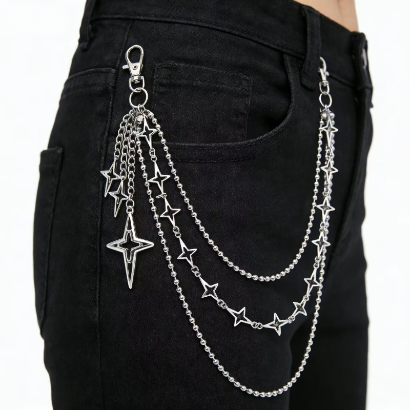 Chaîne de taille multicouche t - Hip Hop Chain Necklace avis et prix