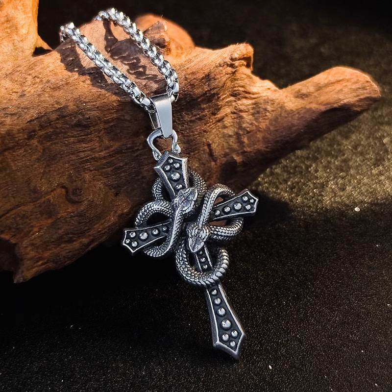 Collier pendentif croix à épin - Hip Hop Chain Necklace avis et prix